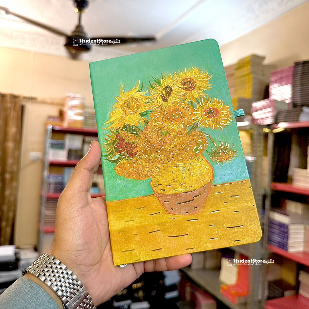 Vase with Twelve Sunflowers Diary - Art by Vincent van Gogh