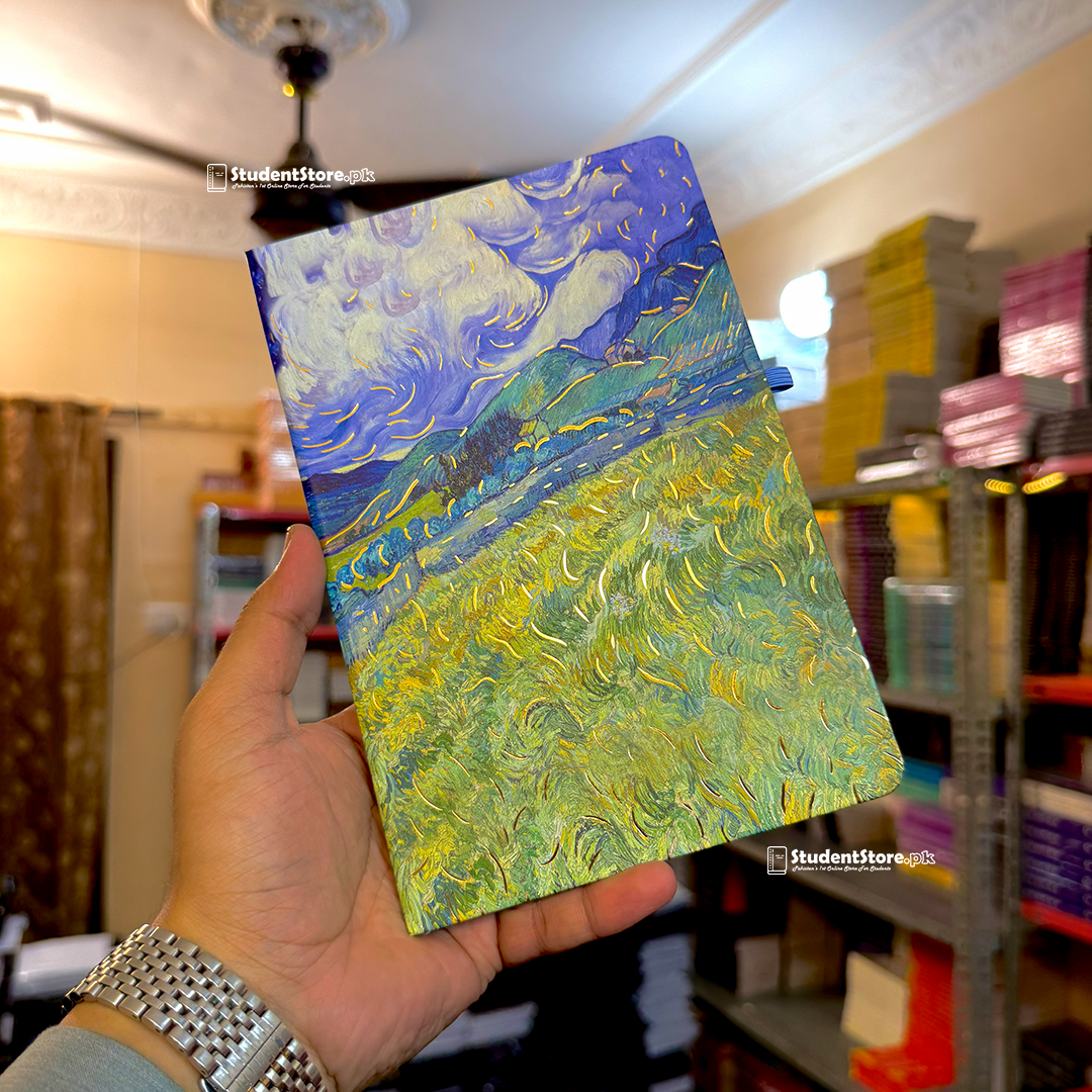 Green Wheat Field with Cypress Diary - Art by Vincent van Gogh