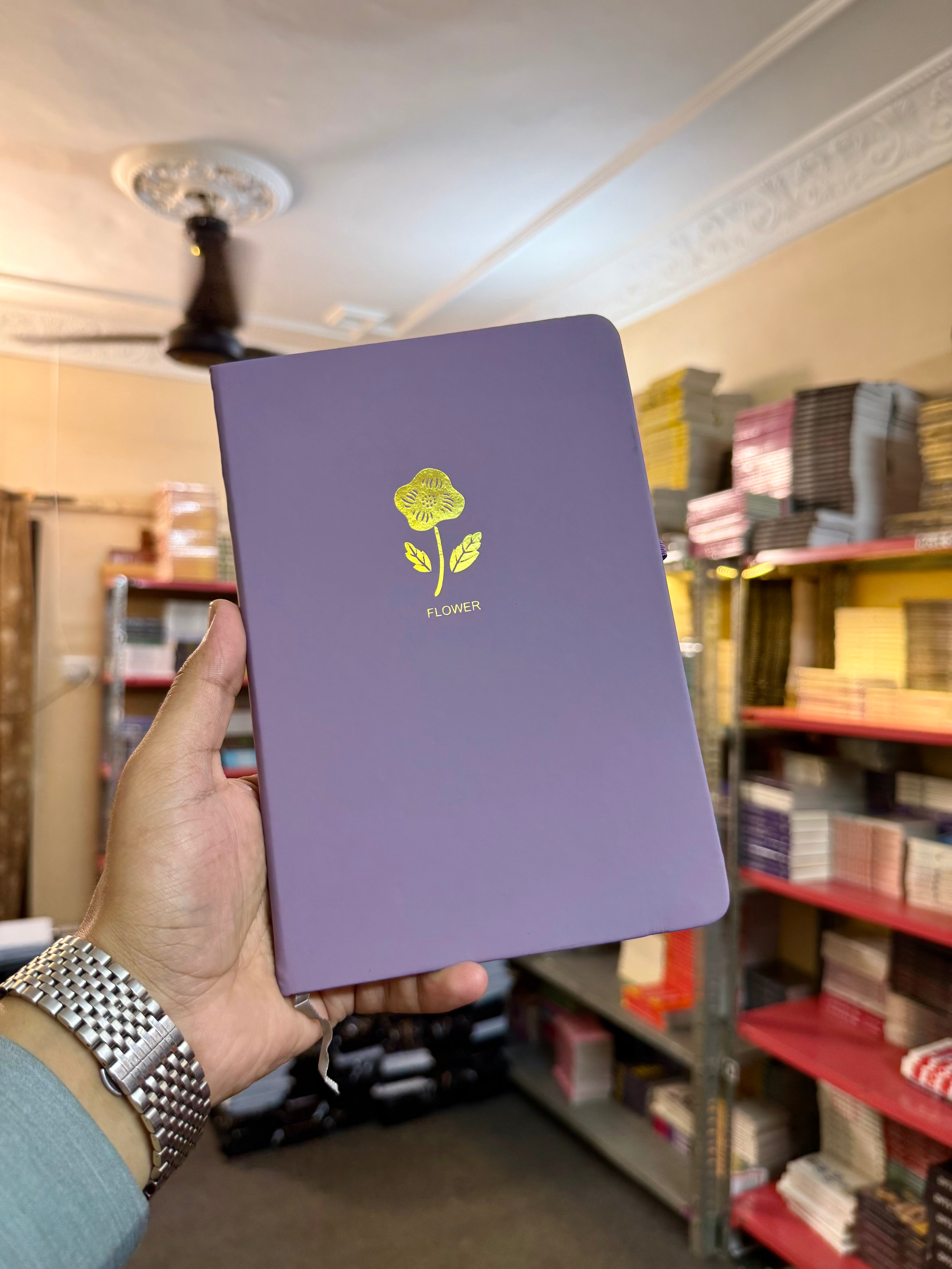 Lavender – Leatherette Flower Journal