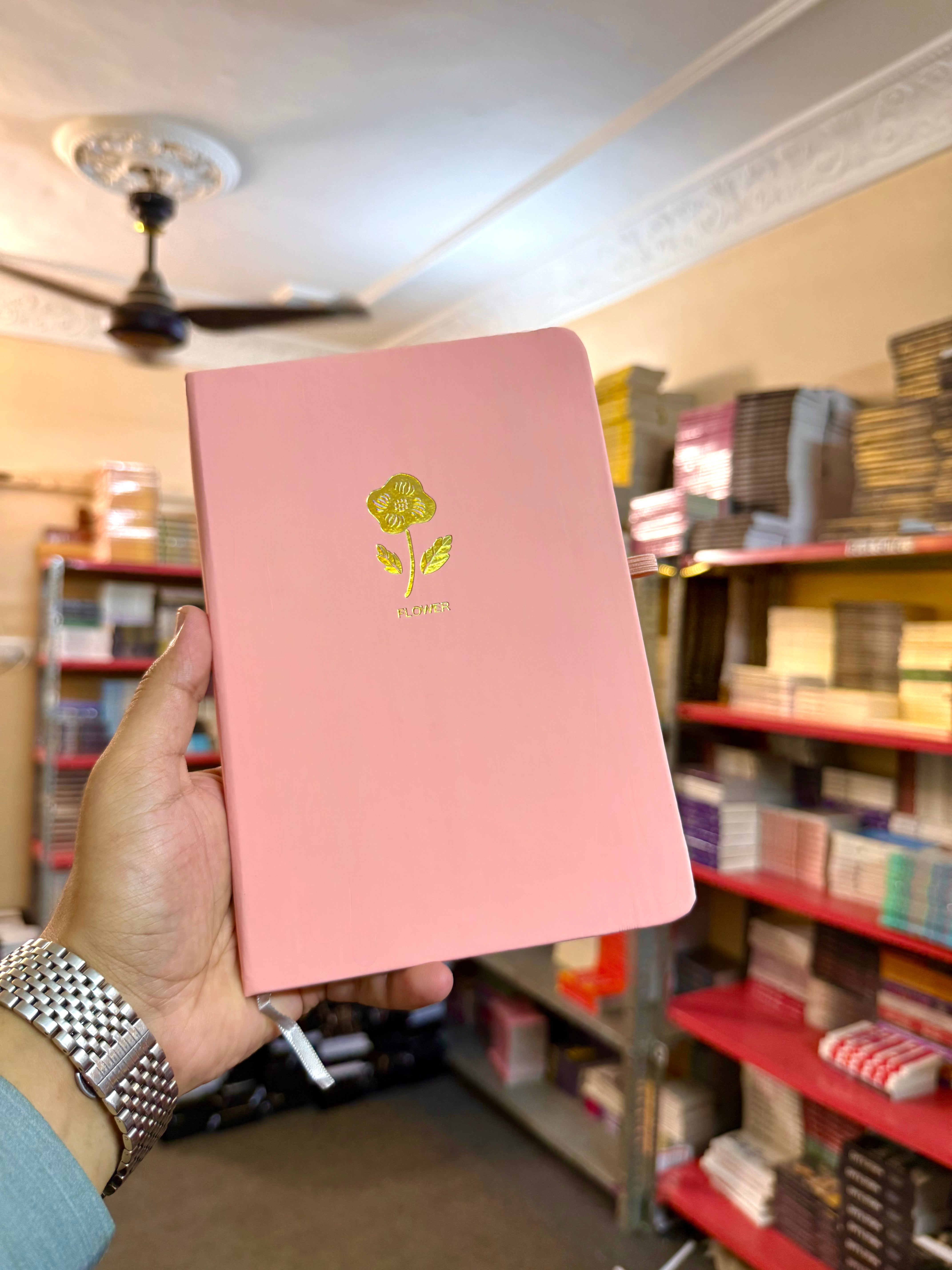 Dusty Pink – Leatherette Flower Journal