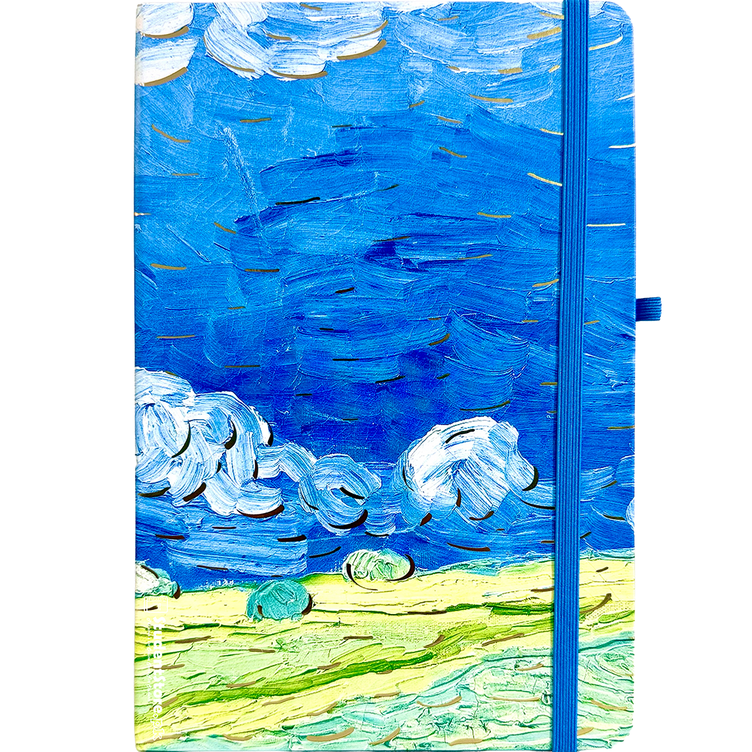 Wheatfield Under Thunderclouds Diary - Art by Vincent van Gogh