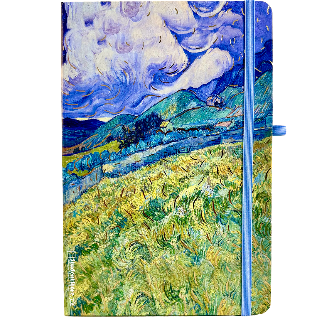 Green Wheat Field with Cypress Diary - Art by Vincent van Gogh